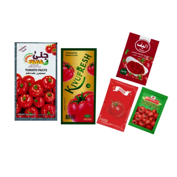 أكياس معجون الطماطم